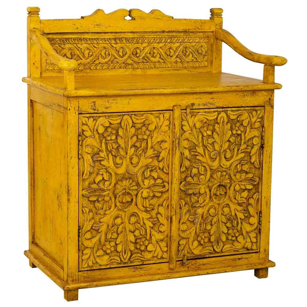 Credenza in legno giallo 70x42x85