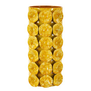 Vaso Decorativo VKH853, Verde, Metallo, 16x15x33 cm