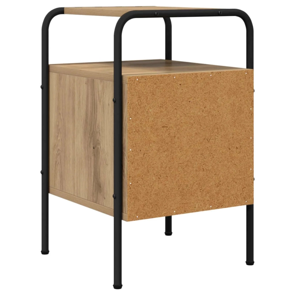 Armadio da Notte 2 pz Rovere Artigianale Legno ingegnerizzato 8007598