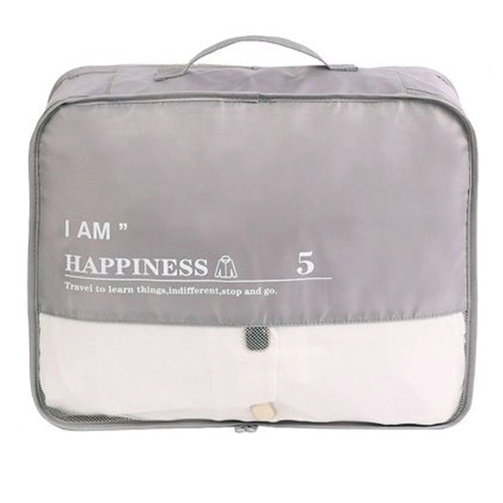 Trade Shop - Organizer Viaggio Impermeabile Borsa Organizzatore Valigia Casa Grigio 40x32x12cm 87713 -