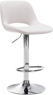 Barhocker Camden Stoff chrom
