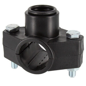 RACCORDO POLIPROP PRESA A STAFFA D 40MMX1 F- 10,0 pz