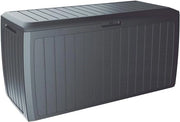Scatola di Stoccaggio XXL per Cuscini da Giardino - Cassetto per Cuscini da Giardino - Scatola per Cuscini da Giardino - Copertura 100kg sostenibile - 290 Litri - Antracite