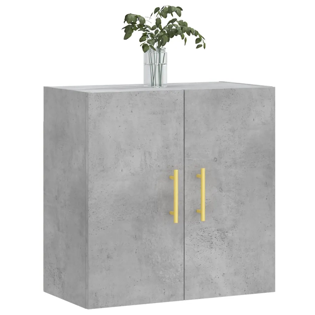 Armadietto a Muro | Mobile a Parete Grigio Cemento 60x31x60 cm in Legno Multistrato