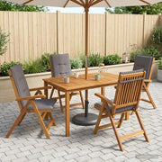 Set da pranzo da giardino 5 pezzi Naturale 3434567