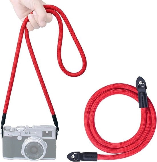 Supporto per la fotocamera DSLR con schiena e spalla, lunghezza 105cm, colore rosso