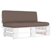 Divano Centrale Giardino su Pallet Bianco Legno Pino Impregnato cod mxl 72826