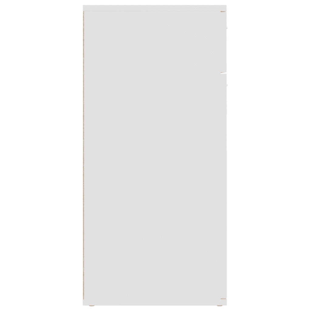 Credenza | Madia | Buffet da pranzo | Armadio da pranzo Bianca 80x36x75 cm in Legno Multistrato