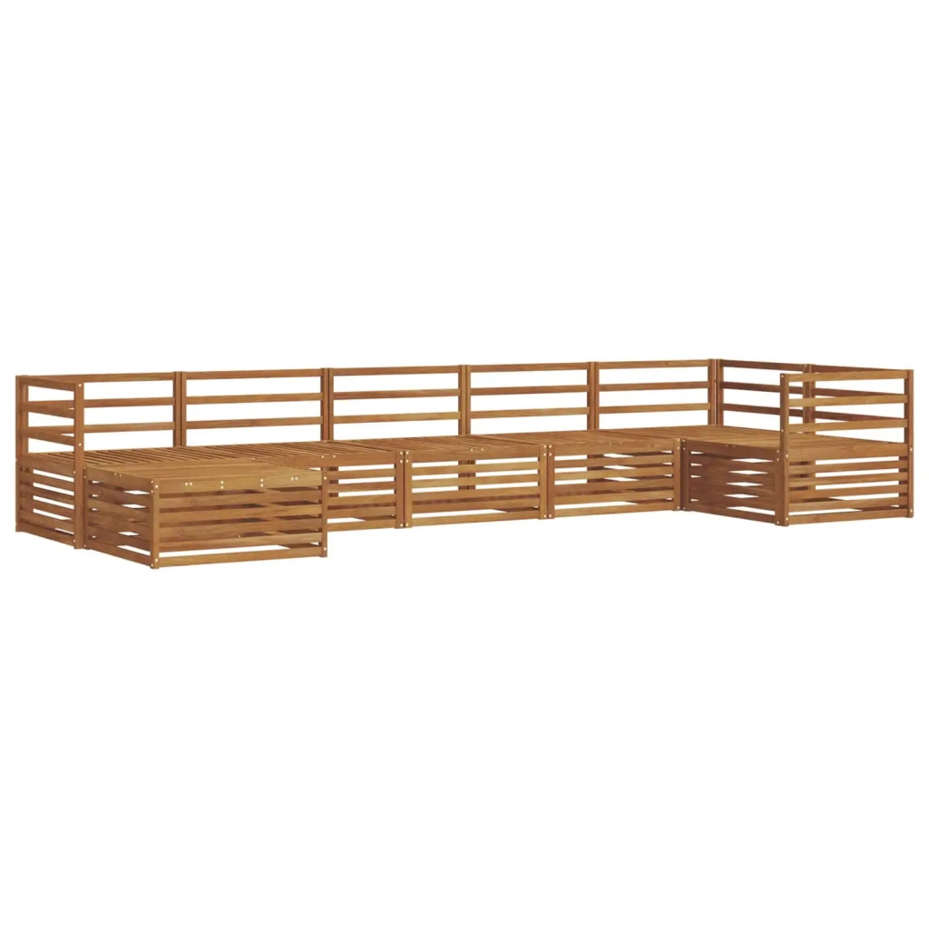 Set di divani da esterno 7 pcs Naturale