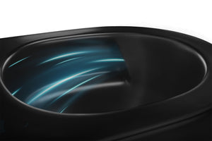 Vaso Wc Sospeso Rea Carlo Mini Tornado Nf Black Matt