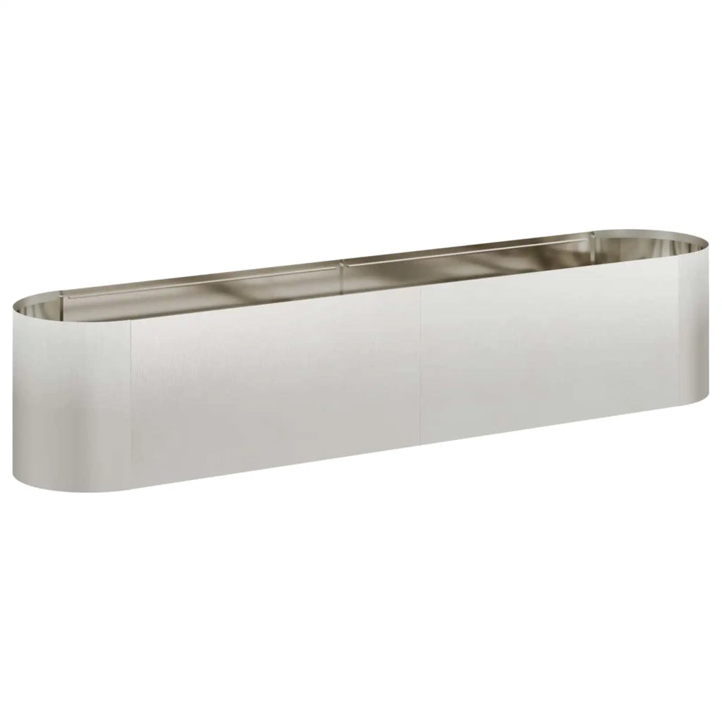 Letto rialzato da giardino Acciaio Inox 200 x 40 x 40 cm 8011695