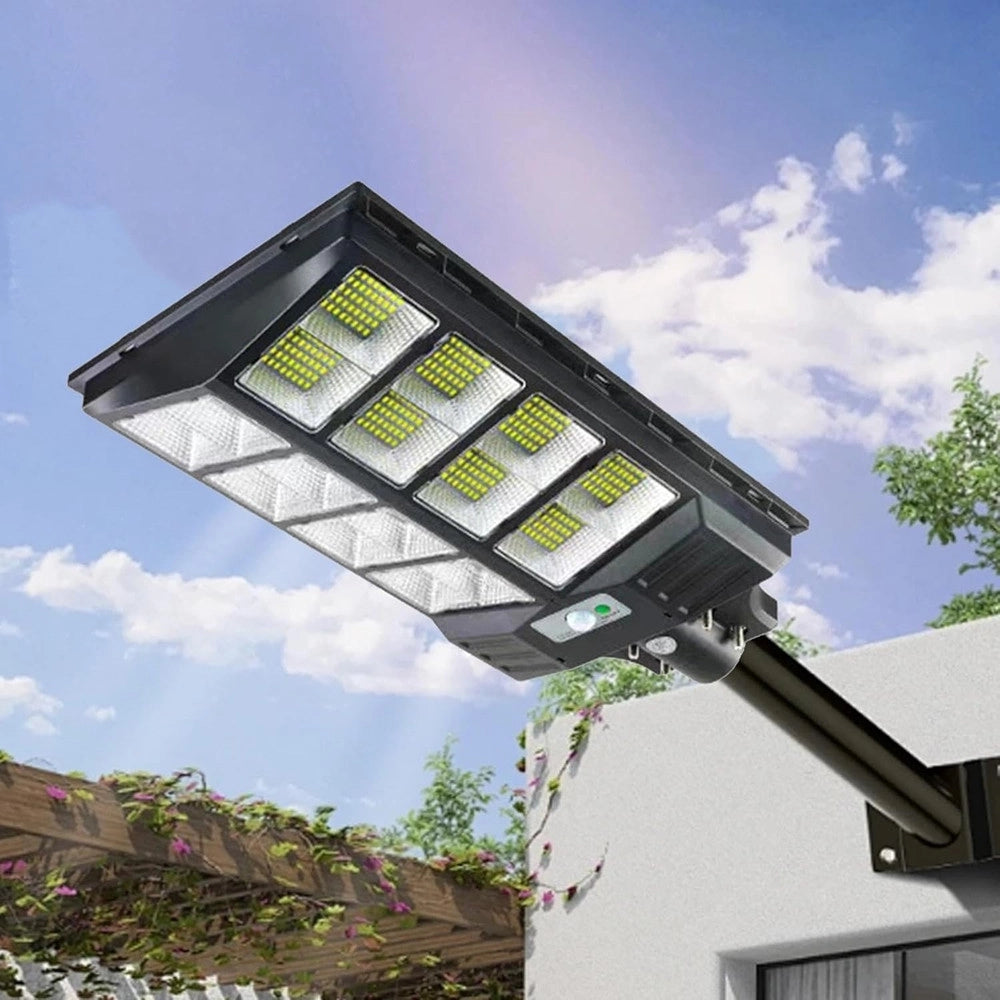 Trade Shop - Luce Solare Led Lampione Per Parco Giochi Cortile Strada Parcheggio 400 W Telecomando -
