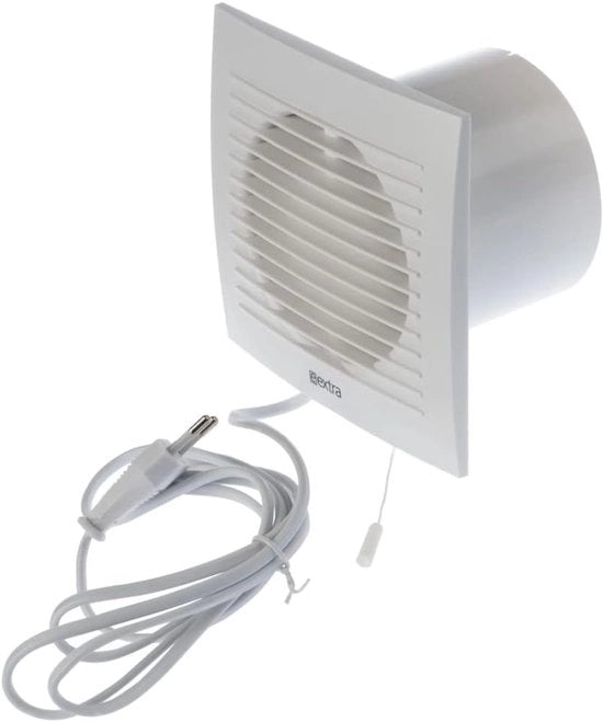 Ventilatore da soffitto 100mm per bagno - Aspiratore per bagno - Ventilatore da parete per cucina, toilette e garage