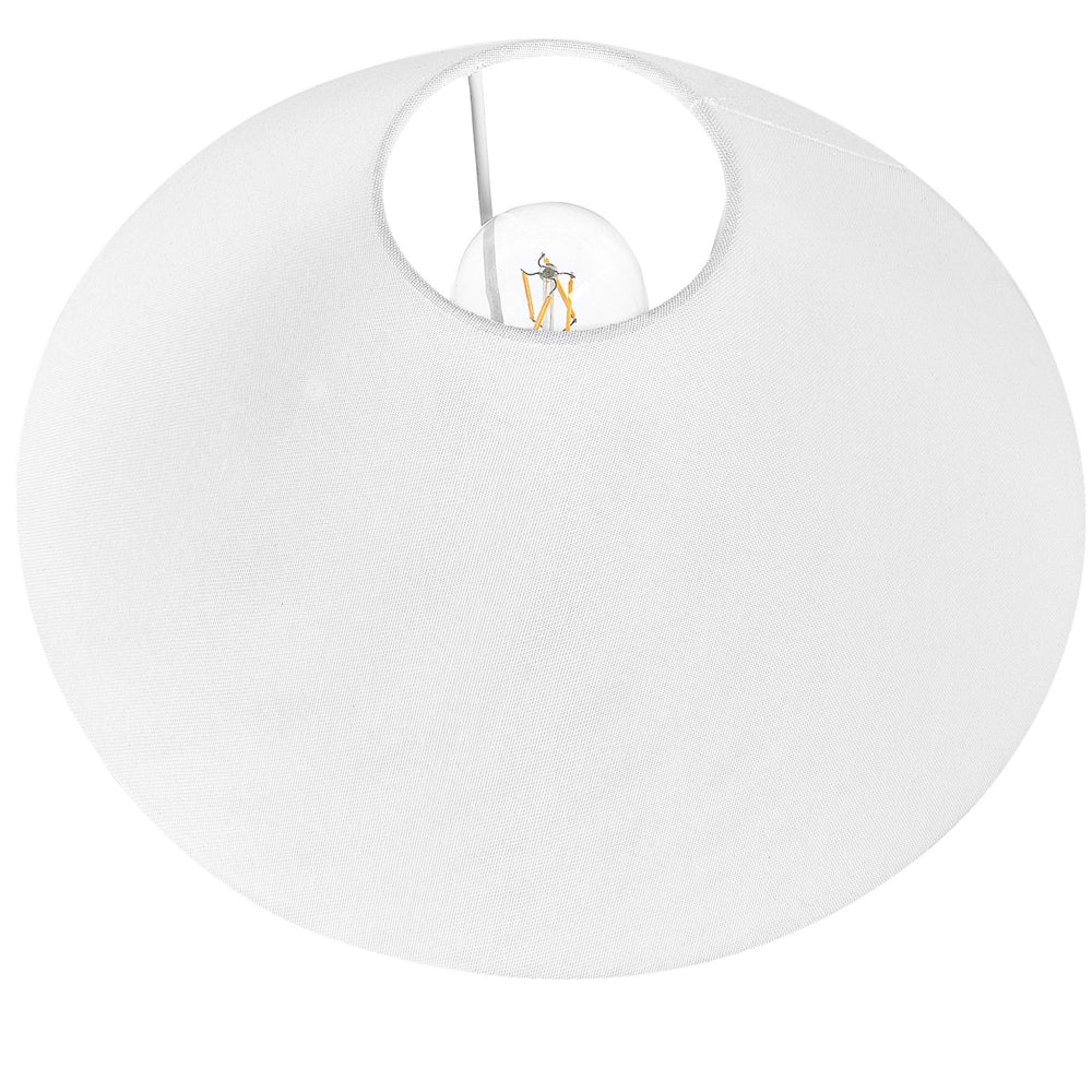 Lampada da tavolo in ceramica nera con paralume bianco 53 cm camera da letto soggiorno