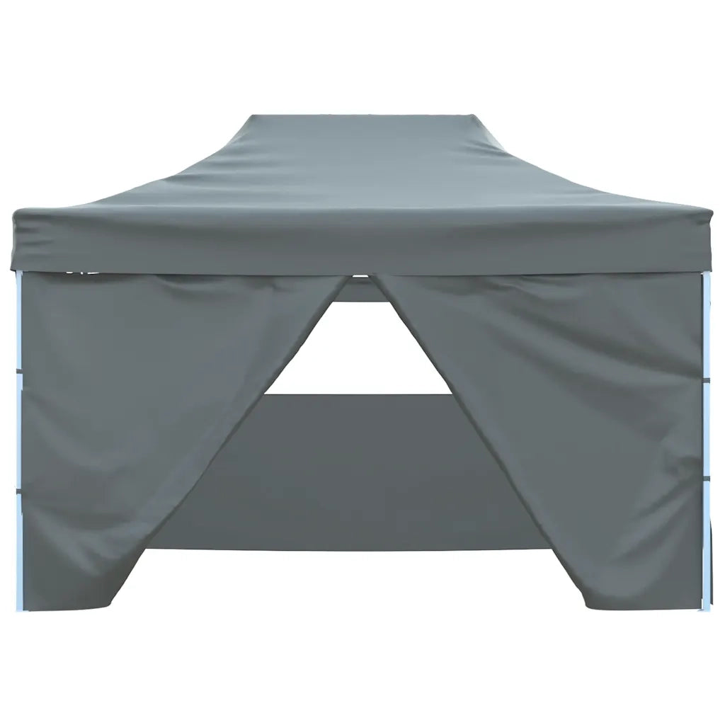 Gazebo | Pergolato Professionale Pieghevole 4 Pareti 3x4m Acciaio Antracite