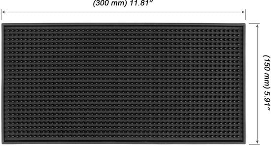 Mat di Servizio Antiscivolo - 8 pezzi - Resistente al Calore - PVC - 15 x 30 cm - Mat di Morsa per Cucina