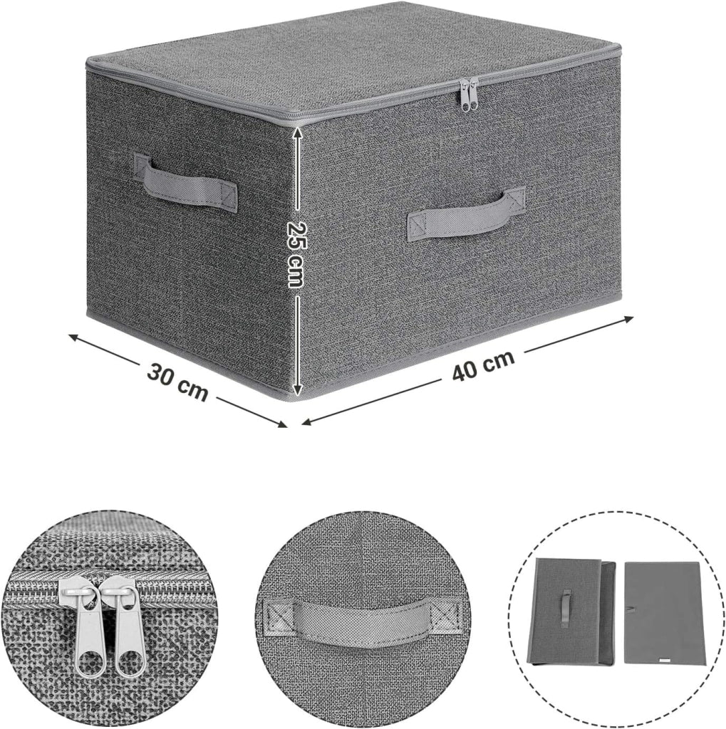Set organizer per guardaroba VALORA, grigio, 3 pezzi RYZB03G x3