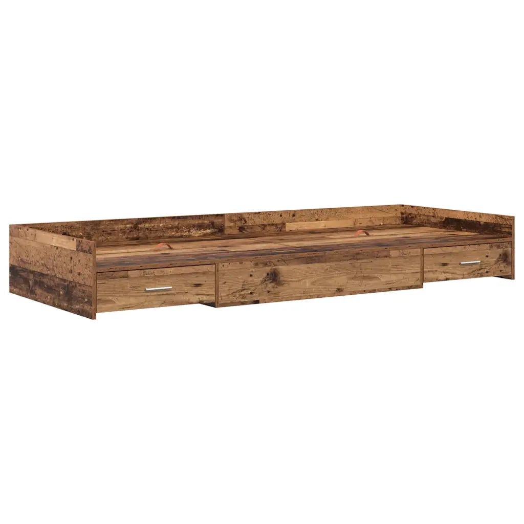 Struttura del letto-Giroletto Legno vecchio 90 x 200 cm Legno multistrato 101395