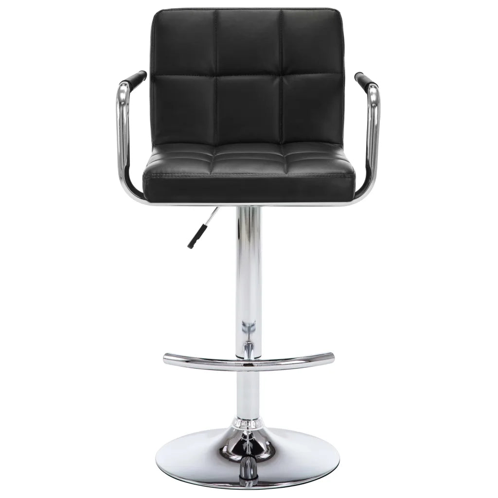 Sgabelli da Bar 2 pz Neri in Similpelle cod mxl 54941