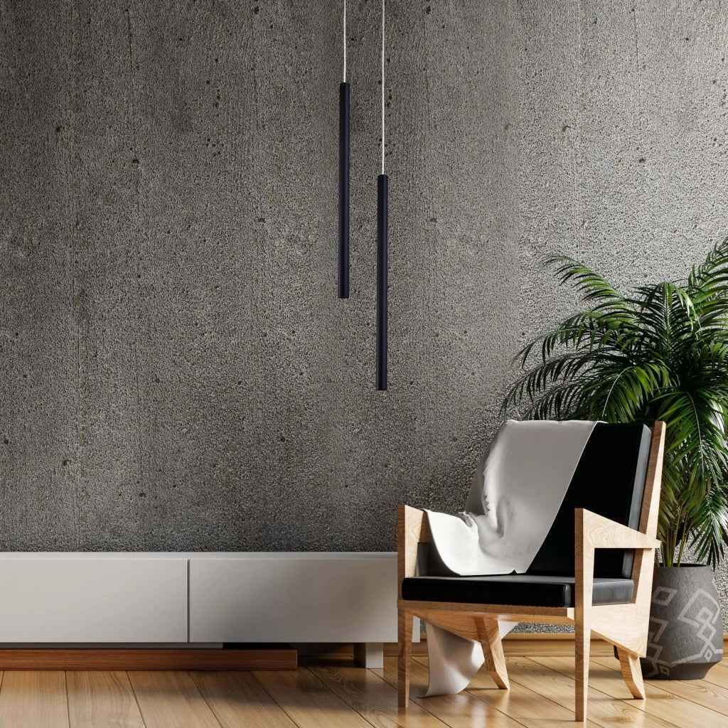 Lampada a sospensione Lungo Light Prestige nera G9 1 luce