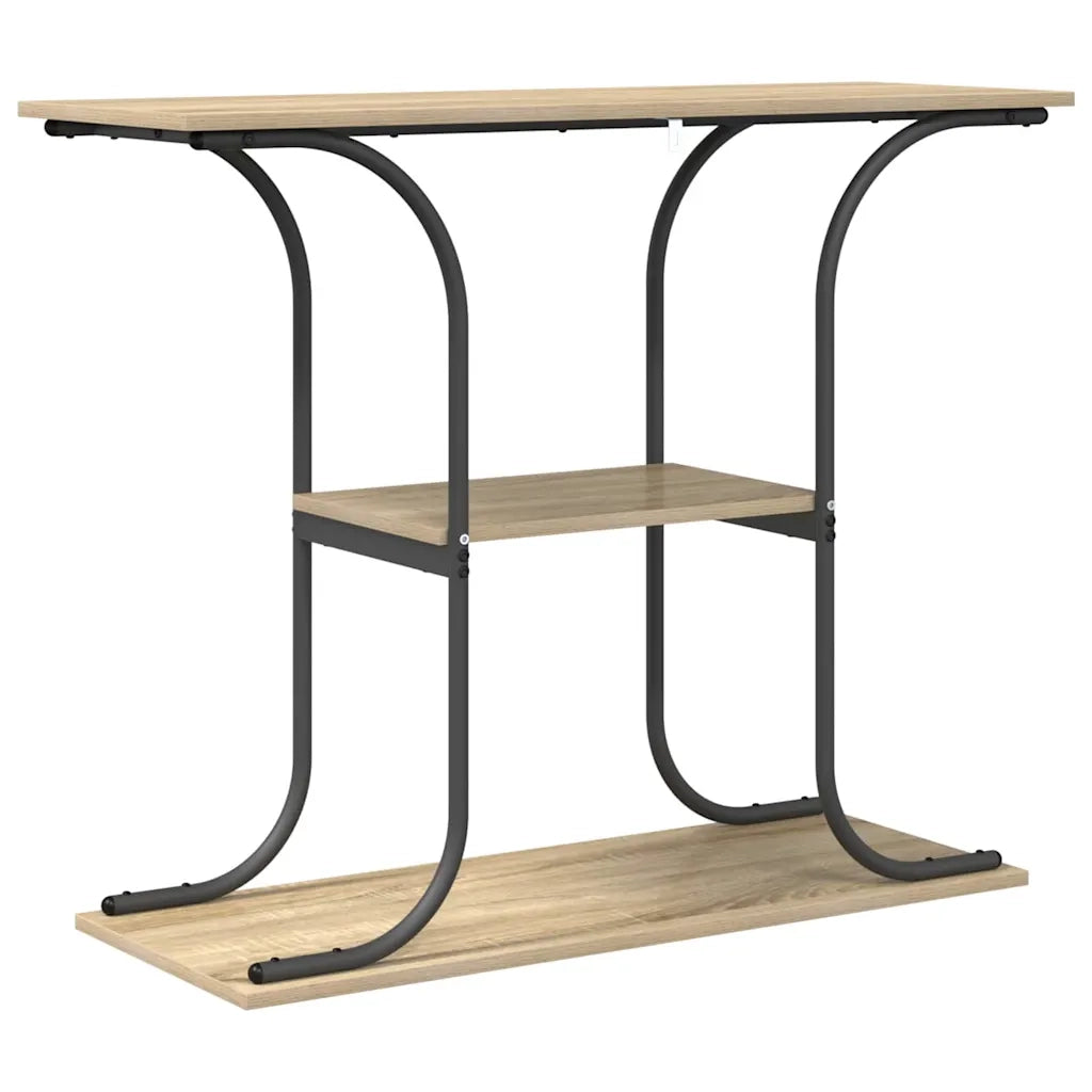 vidaXL Tavolo consolle rovere sonoma 101 x 35 x 80.5 cm