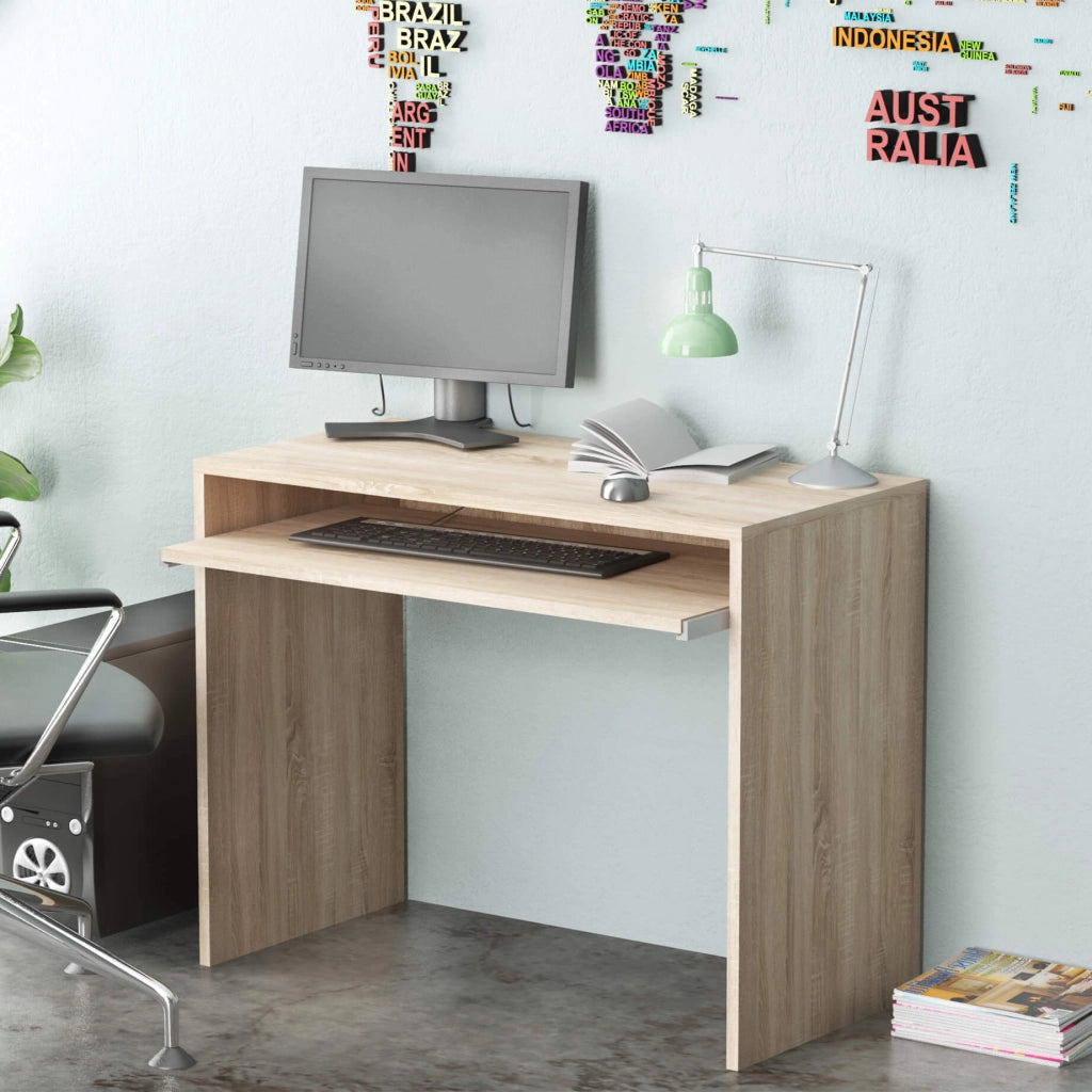 Scrivania con porta tastiera in Legno Composito cm 90x79x45 - ROD