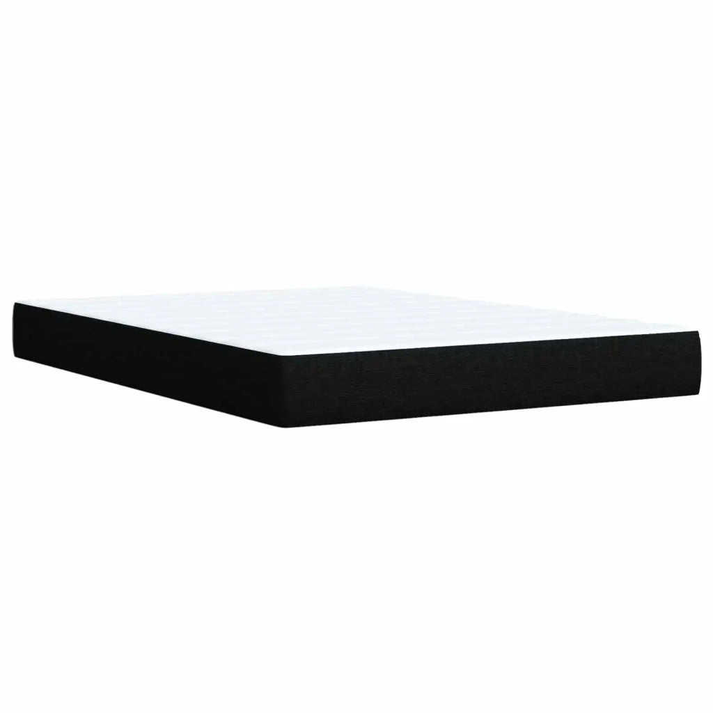 Letto ottomano con materasso Nero 140 x 190 cm Tessuto 3457406