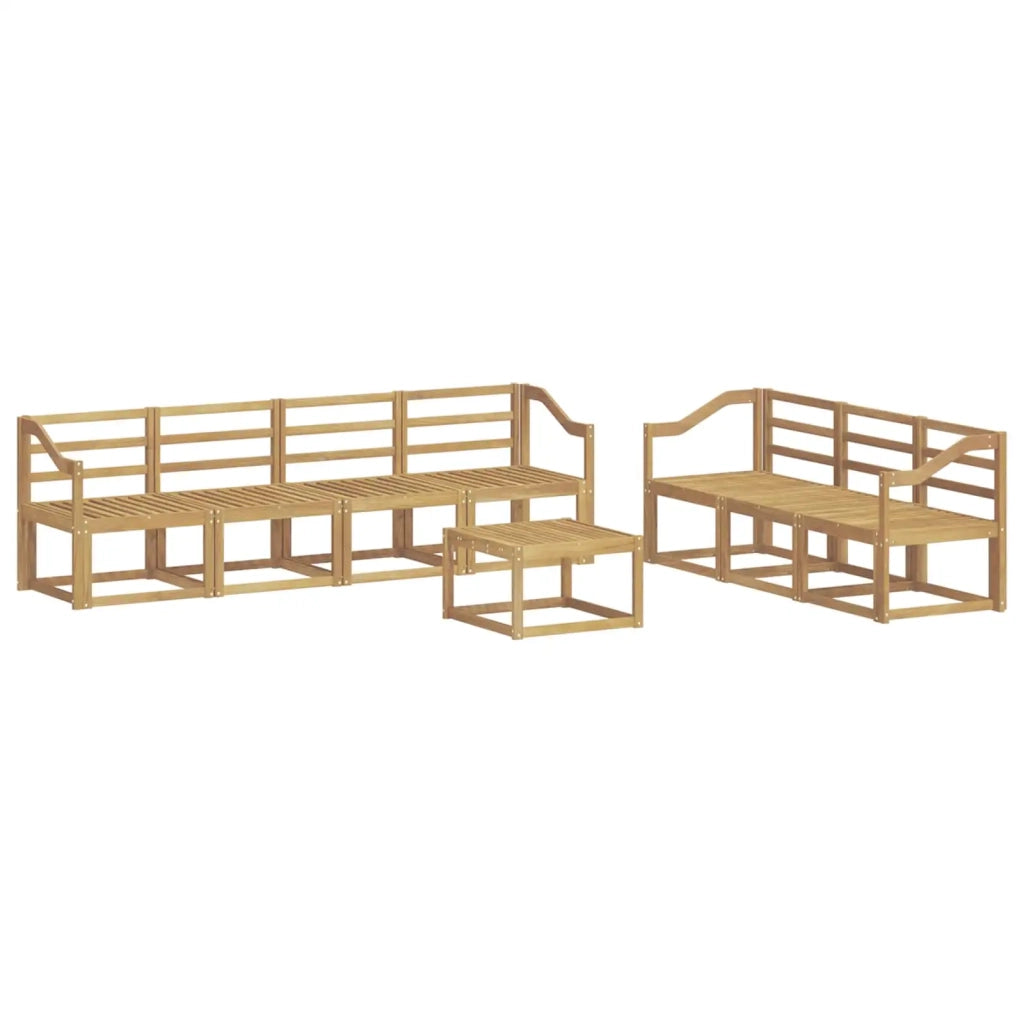 Set di divani da esterno 8 pcs Bianco 59 x 59 x 37 cm 3387363