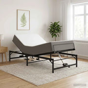 Telaio Letto Elettrico Regolabile Nero 100 x 190 cm Acciaio 42021380