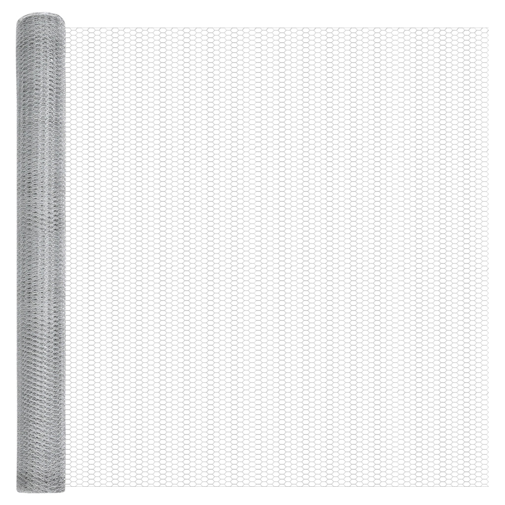 Recinzione Esagonale  1,4x25 m Acciaio Zincato