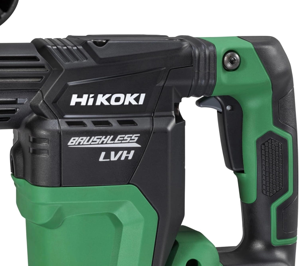 Martello scalpello a batteria SDS-Max – 36 V, 6.8 J Energia di impatto – Motore senza brushless, manico a bassa vibrazione, compatto e leggero, controllo a 4 marce, luce LED – Con valigetta per