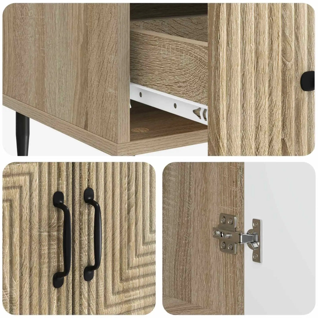 Credenza Rovere Sonoma 66 x 34,5 x 95 cm Legno ingegnerizzato 894897