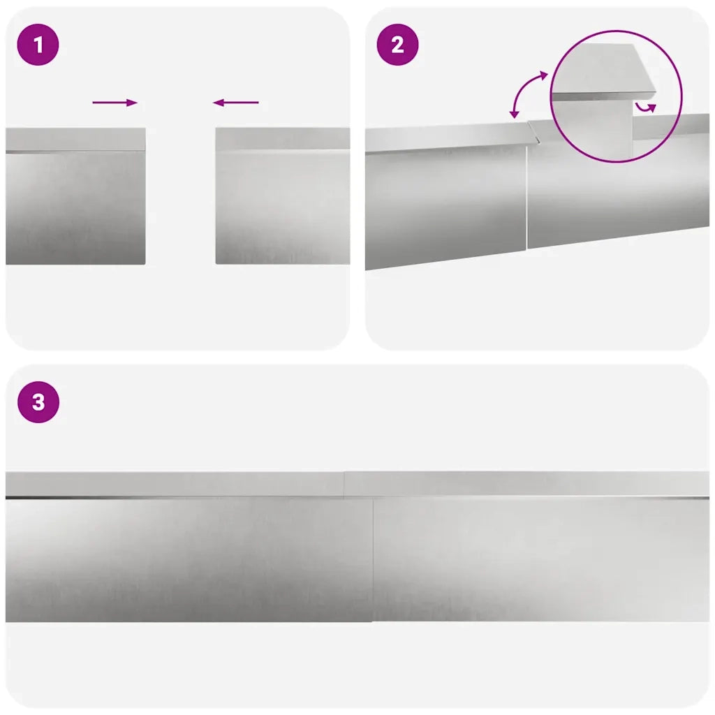 Recinzioni per lumache 8 pcs Argento Acciaio inossidabile 874879
