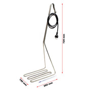 Riscaldatore a immersione con termometro 3200W acciaio inox per sterilizzazione succo di frutta