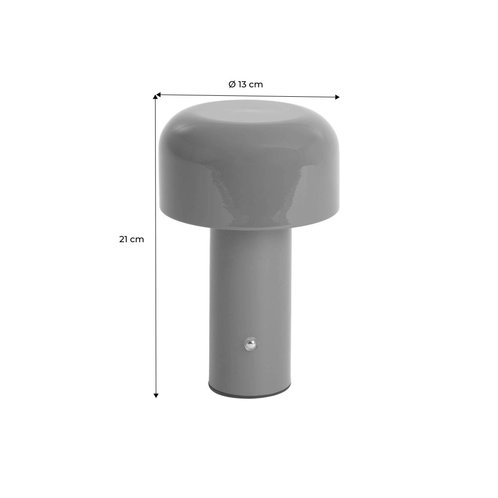 Lampada led in metallo, 13cm, rosso