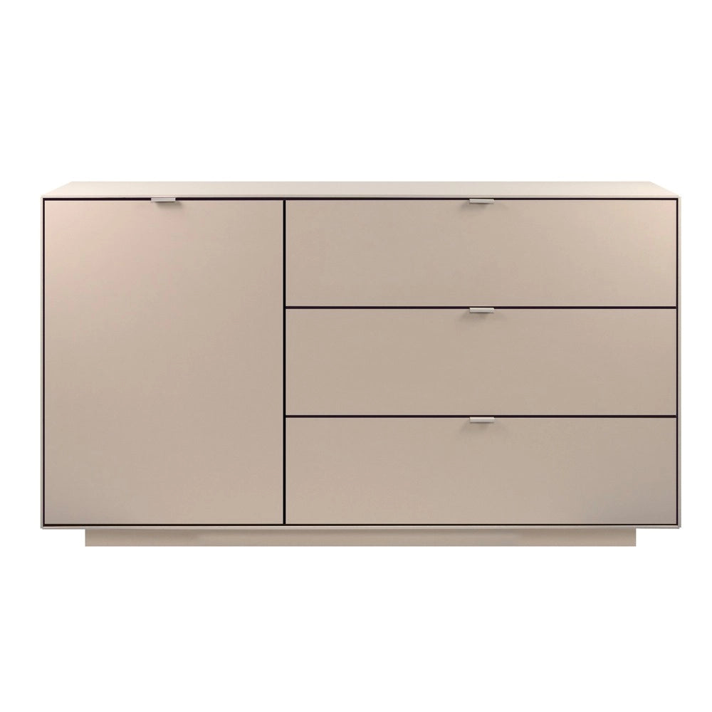 Madia Sivas51A con anta e 3 cassetti colore cashmere 160 cm