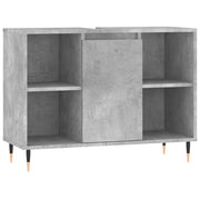 Armadietto da Bagno | Armadio da bagno Grigio Cemento 80x33x60cm Legno Multistrato