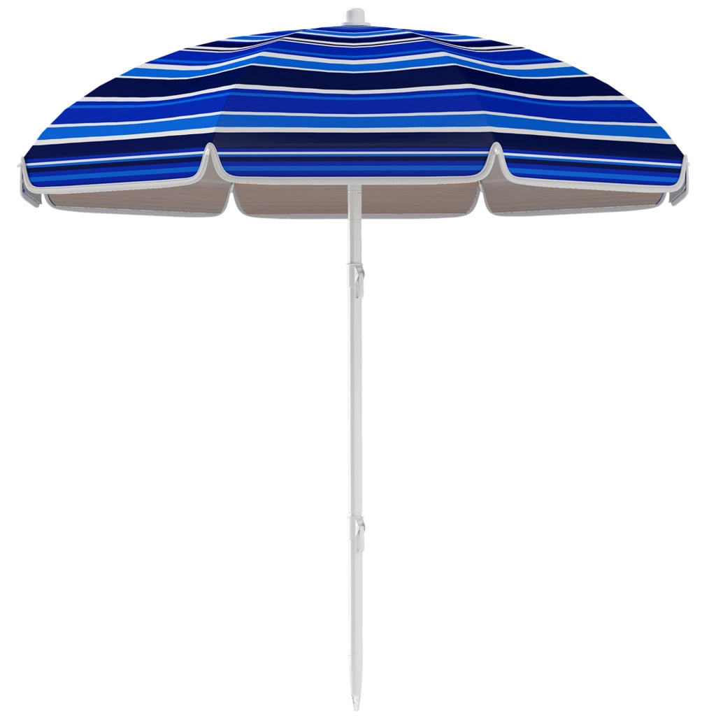 Ombrellone da giardino ¨C zephmum ¨C 180 cm, multicolore, inclinabile, pieghevole