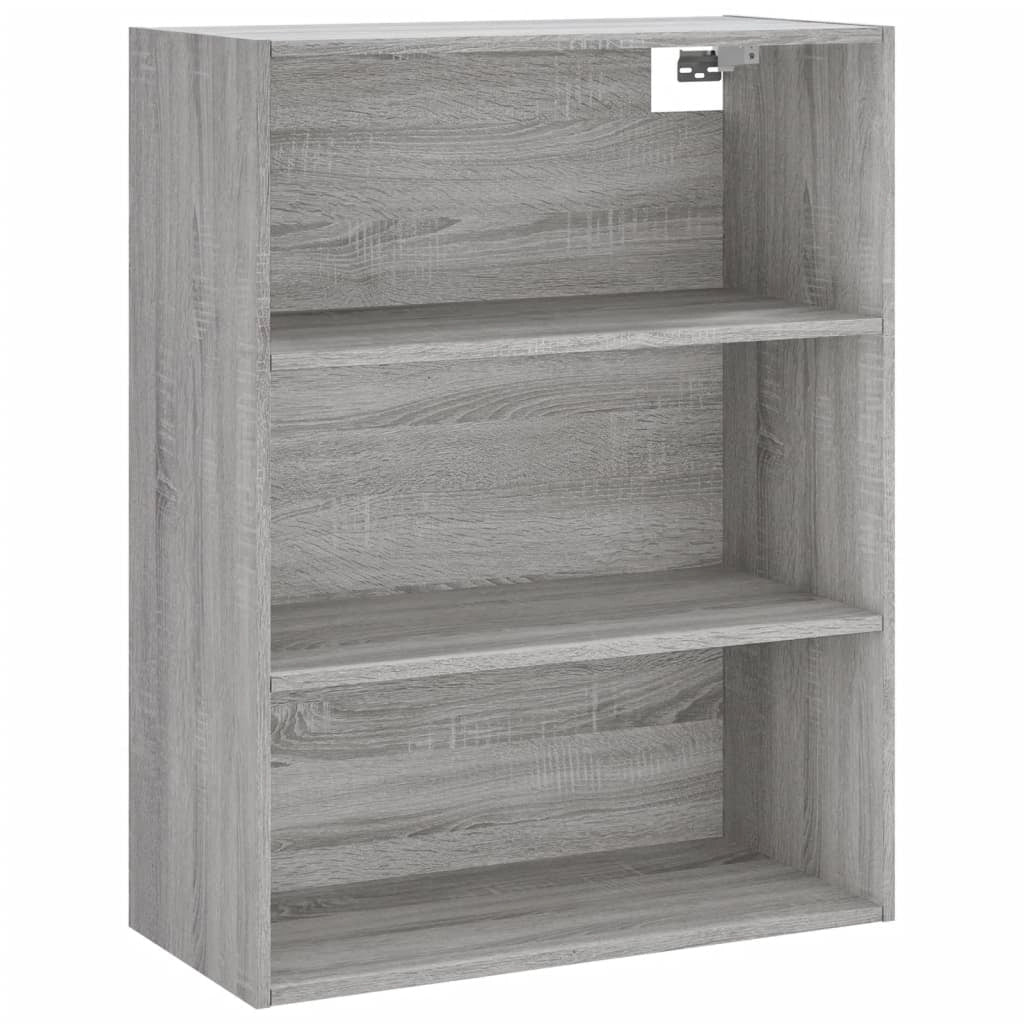 Buffet credenza cassettiera armadio mobile contenitore organizer cucina soggiorno salotto rovere Sonoma alto 69,5 x 34 x 180 cm legno ingegnerizzato grigio 02_0035603