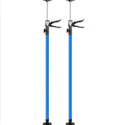 Set di 2 supporti per soffitto - Altezza regolabile 115-290 cm - Supporto di montaggio - telescopio - fino a 30kg - Blu