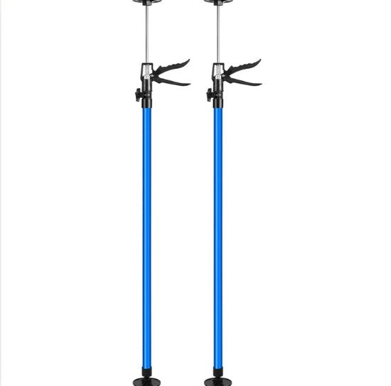 Set di 2 supporti per soffitto - Altezza regolabile 115-290 cm - Supporto di montaggio - telescopio - fino a 30kg - Blu