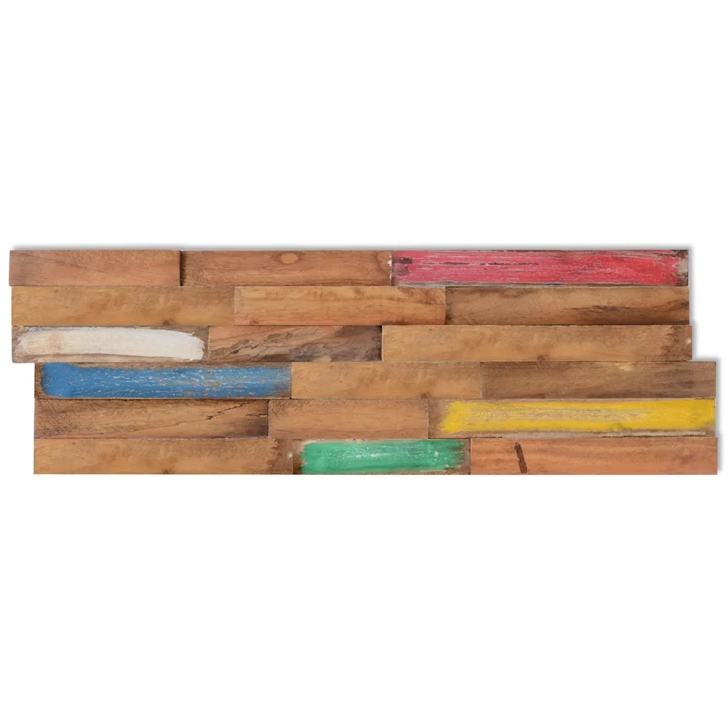 Pannelli per Pareti 10 pz 1,03 m² in Legno Massello di Teak 326169