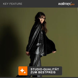 Telescopic Background System L 120-307 cm - sistema di sfondo fotografico stabile per studio e mobile I per fotografia, video e green screen I per tele di carta e tessuto