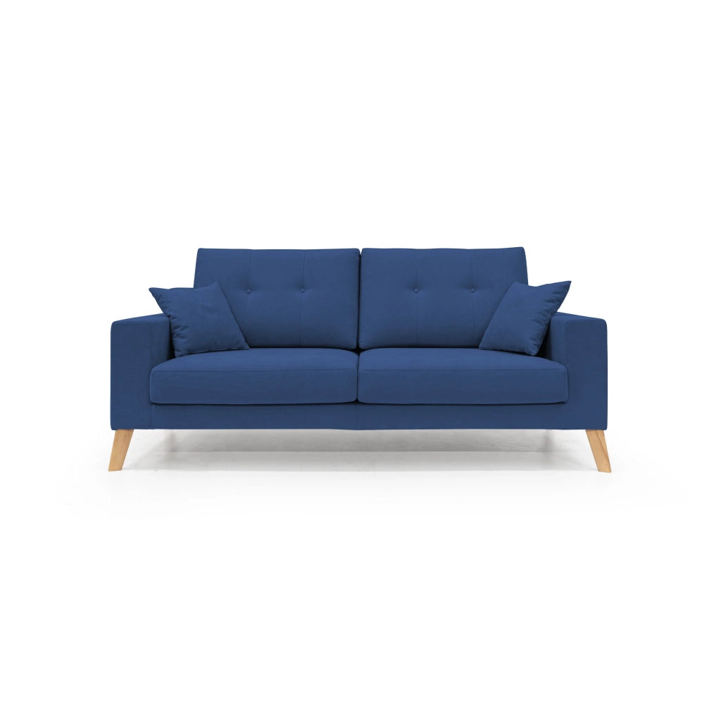 Danish Divano moderno in tessuto morbido impermeabile T02 166 cm blu