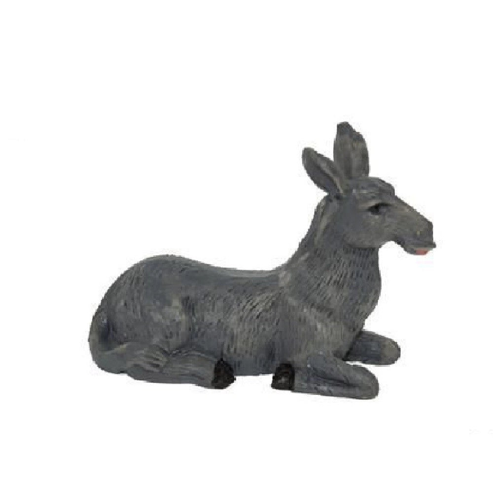 Trade Shop - Statuina Asinello 3.5cm Presepe 9cm In Resina Decoro Natale Natalizio Nativita' -