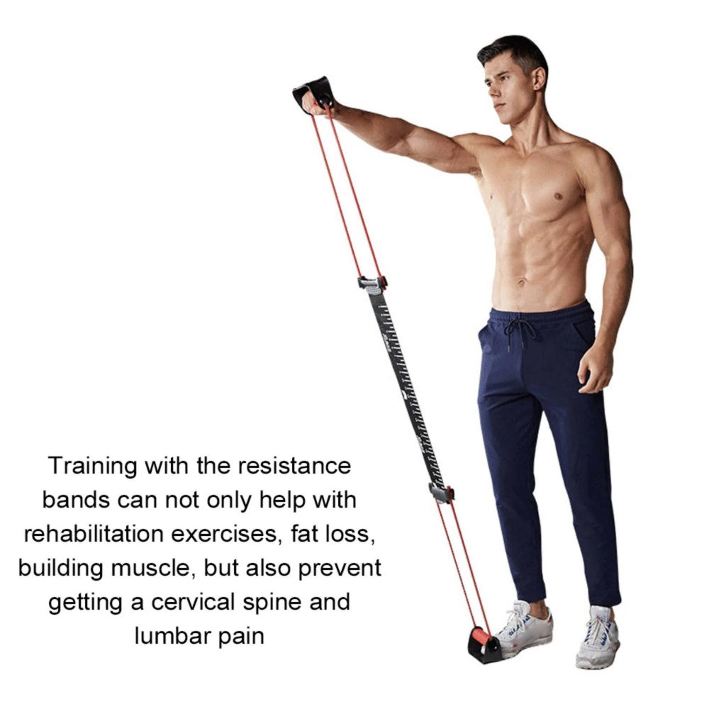 Trade Shop - Attrezzo Per Esercizi Con Elastico Push-up Multifunzionale Allenamento Braccia -