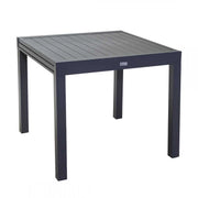 Tavolo alluminio sullivan allungabile antracite cm 90/180x90h73
