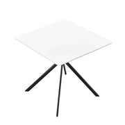 Tavolo da pranzo/cucina per 2 persone MDF 78 cm x 78 cm bianco 03_0004117