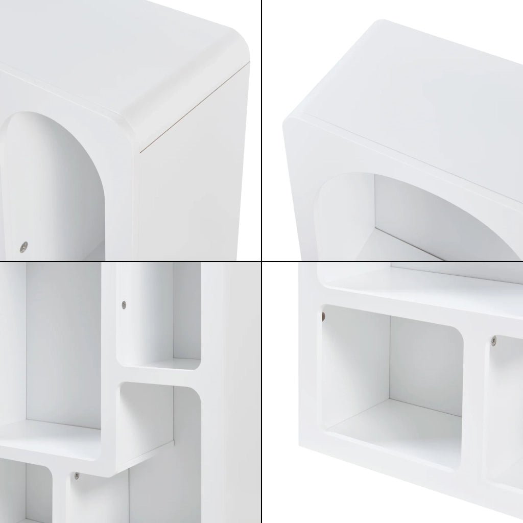 Libreria senza tempo ed elegante 80 x 60 x 24 cm bianco 03_0009001