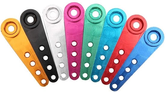 Braccio servo in lega di alluminio - 8 colori - Installazione facile - Aspetto professionale - Adatto per aeromodelli/automodelli - Finitura anodizzata